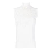 Witte Mouwloze Wollen Tanktop Ermanno Scervino , White , Dames