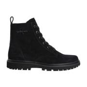 Iconische Zwarte Veterschoenen Calvin Klein Jeans , Black , Heren