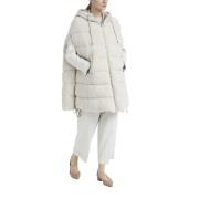 Mouwloze midi donsjack van wol bouclé stof Peserico , Beige , Dames