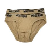 Zijden Slip Set Moschino , Beige , Heren