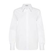 Wit Overhemd voor Mannen Brunello Cucinelli , White , Dames