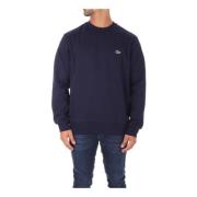 Blauwe Logo Sweater voor Heren Lacoste , Blue , Heren