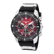 Conquest Quartz Horloge - Rode Wijzerplaat Invicta Watches , Gray , He...