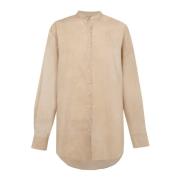 Yoko, beige maltinto popeline overhemd Cortana , Beige , Dames