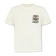 T-shirt met zak Helmut Lang , Beige , Heren