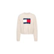 Trui met ronde hals Tommy Jeans , Beige , Dames