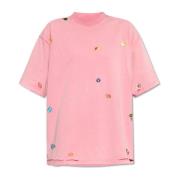 T-shirt met print Balenciaga , Pink , Dames