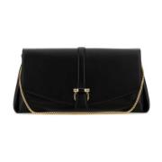 Stijlvolle Zwarte Leren Crossbody Tas Salvatore Ferragamo , Black , Da...