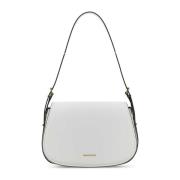 Witte leren schoudertas Michael Kors , White , Dames