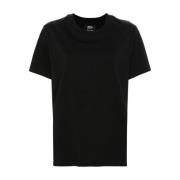 Zwart Geborduurd T-shirt en Polo A.p.c. , Black , Dames