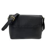 Pre-owned Leather shoulder-bags Saint Laurent Vintage , Black , Dames