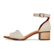 Sandalen met blokhak - Beige Cesare Gaspari , Beige , Dames