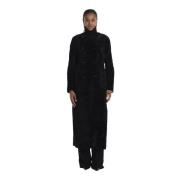 Zwarte Astrakhan Shearling Jas Blancha , Black , Dames