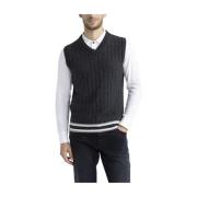 Wollen en kasjmier gilet Peserico , Gray , Heren