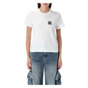 Kern Logo Tee Katoen Korte Mouw Amiri , White , Dames