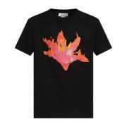 Bedrukt T-shirt Alexander McQueen , Black , Heren