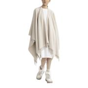 Cape in wol, kasjmier en pailletten Peserico , Beige , Dames