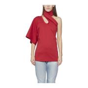 Katoenen One-Shoulder Top Ambush , Red , Dames