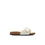 ‘Madrid Big Buckle’ slides Birkenstock , Beige , Dames