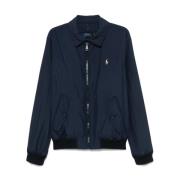 Navy Blauw Geborduurd Jack Voorkant Rits Polo Ralph Lauren , Blue , He...