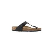 Zwarte Gizeh Sandaal Birkenstock , Black , Dames