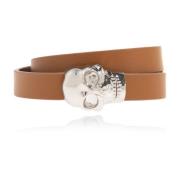 Leren armband Alexander McQueen , Brown , Heren