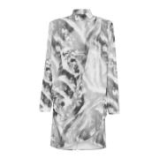 Korte dierenprint jurk Gestuz , Gray , Dames