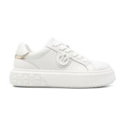 Stijlvolle Sneakers in Roze Pinko , White , Dames