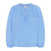 Feminine blouse met pofmouwen Saint Tropez , Blue , Dames