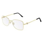 Rechthoekige bril met Trinity-motief Cartier , Yellow , Unisex