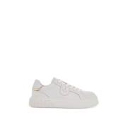 Monogram Detail Platform Sneakers met Love Birds Pinko , White , Dames