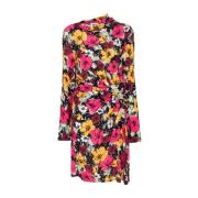 Bloemenprint Zomerjurk Moschino , Multicolor , Dames