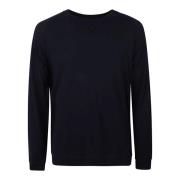 Blauwe Linnen Katoen Sweatshirt Stijl Zanone , Blue , Heren