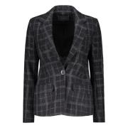 Blazer met Reverskraag en Zakken Lorena Antoniazzi , Blue , Dames