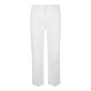 Denim 5-Pocket Jeans in Bone Kleur Michael Kors , White , Dames