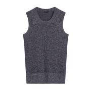 Lurex Gebreide Tanktop Aurora Joseph , Black , Dames