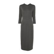 Elegante Zwarte Jurk voor Vrouwen Fabiana Filippi , Gray , Dames