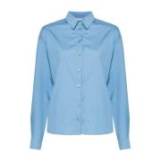 Casual Katoenen Overhemd voor Mannen Marni , Blue , Dames