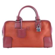 Pre-owned Leather handbags Loewe Pre-owned , Red , Dames