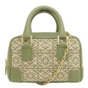 Pre-owned Canvas handbags Loewe Pre-owned , Green , Dames