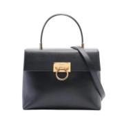 Pre-owned Leather handbags Salvatore Ferragamo Pre-owned , Black , Dam...