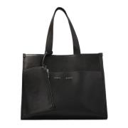 Grote zwarte tote tas met etui Kazar Studio , Black , Dames