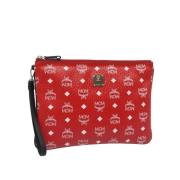 Pre-owned Leather clutches MCM Pre-owned , Red , Dames