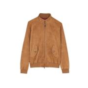 Suede Tobacco Jas Baracuta , Brown , Heren