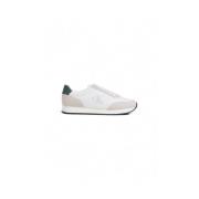 Witte Leren Sneaker Heren Schoenen Calvin Klein , White , Heren