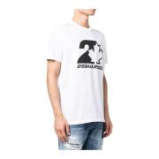 Stijlvol T-shirt voor mannen Dsquared2 , White , Heren