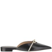 Kidleren Boogmuilezels Zwart Wit Salvatore Ferragamo , Black , Dames