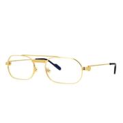 Moderne Rechthoekige Bril Premier Model Cartier , Yellow , Heren