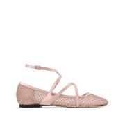 Elegante platte ballerina's in pastelkleuren Jimmy Choo , Pink , Dames