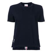 Stijlvolle korte mouwen T-shirt Thom Browne , Blue , Dames